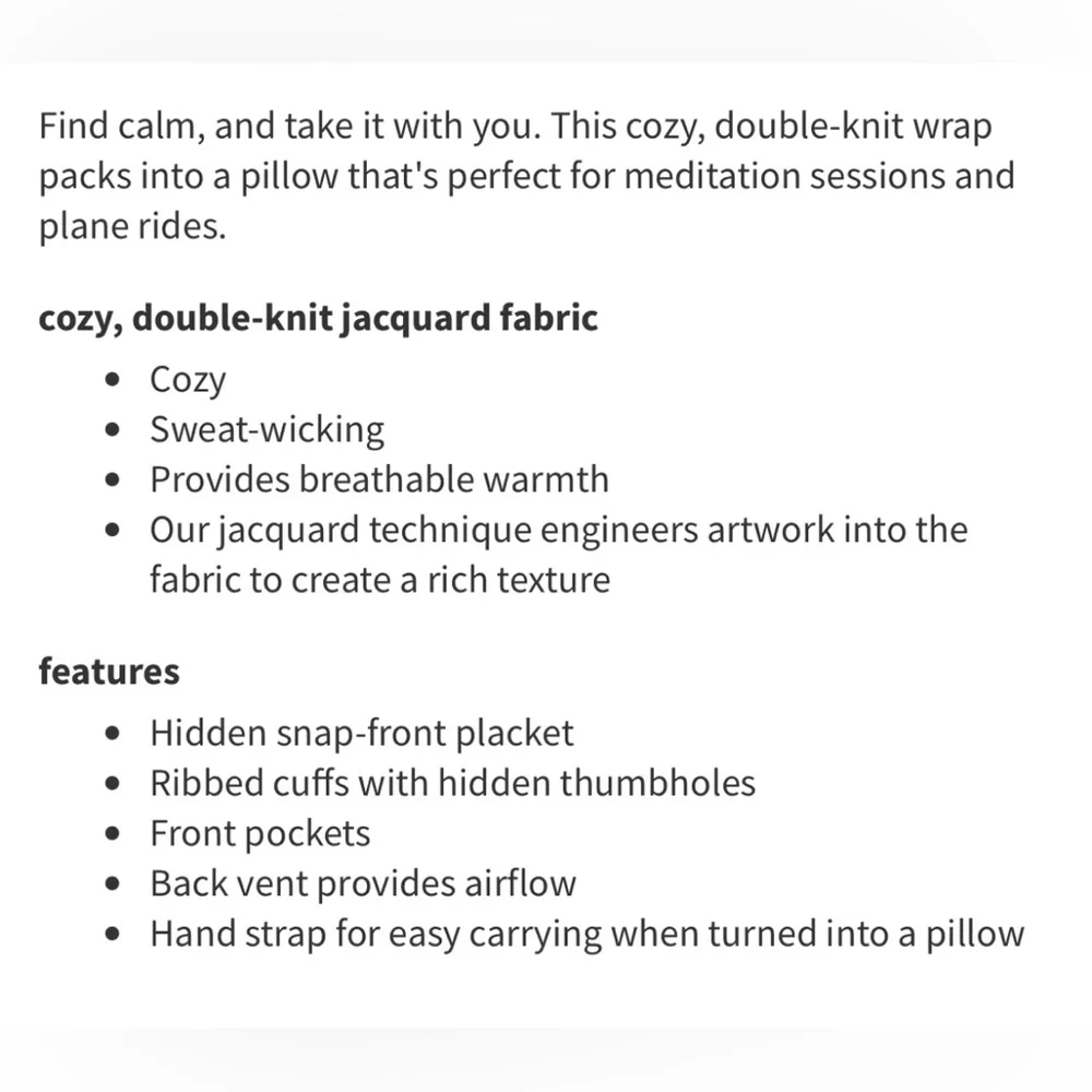 Lululemon Packable Jacquard Knit Wrap
Medium Forest / Dark Forest size xs/s NWT - Picture 8 of 9